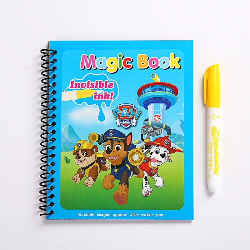 Reusable Water Magic Coloring Book - Paw Patrol Reusable Magic Water Drawing
