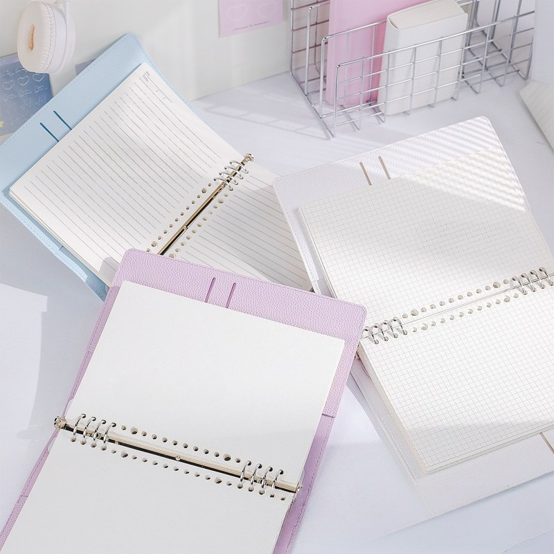 A5  Soft PU DIY Binder Photoca - Vintage Leather Journal Notebook 评论和价格
