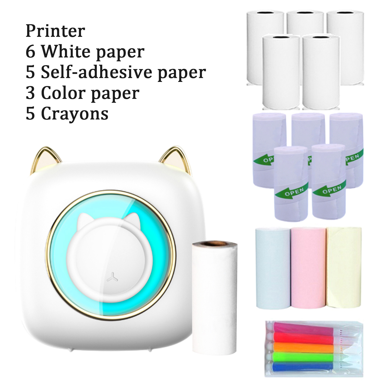 【New】C23 Portable Thermal Prin - Mini Pocket Thermal Printer Paper Roll 评论和价格