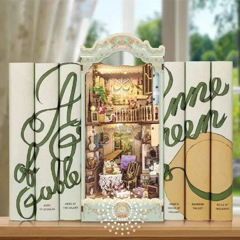 Fairy Tale Town Bookshelf Fore - Diy Wooden Book Nook Kit Shelf Insert 评论和价格