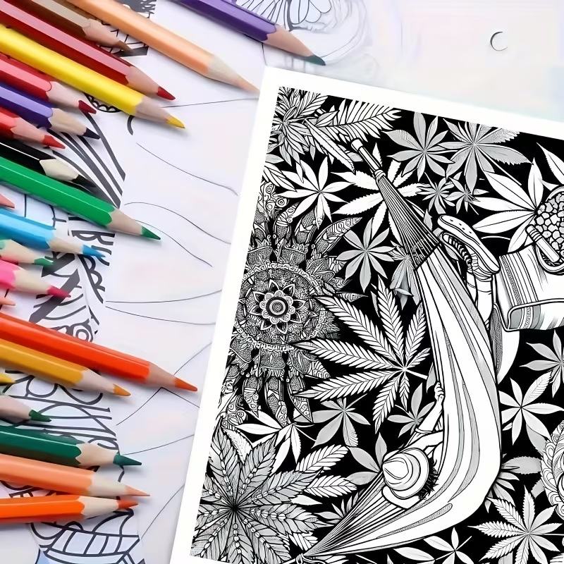 24 Pages Mandala Style, Colori - Adult Coloring Book Stress Relief 评论和价格